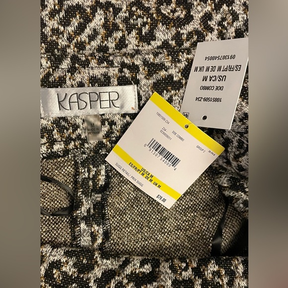 KASPER ANIMAL PRINT SKIRT SIZE M - Picture 9 of 9